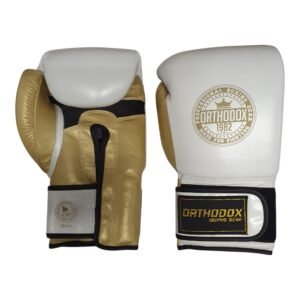 Orthodox BGN Bokshandschoenen – Wit/Goud