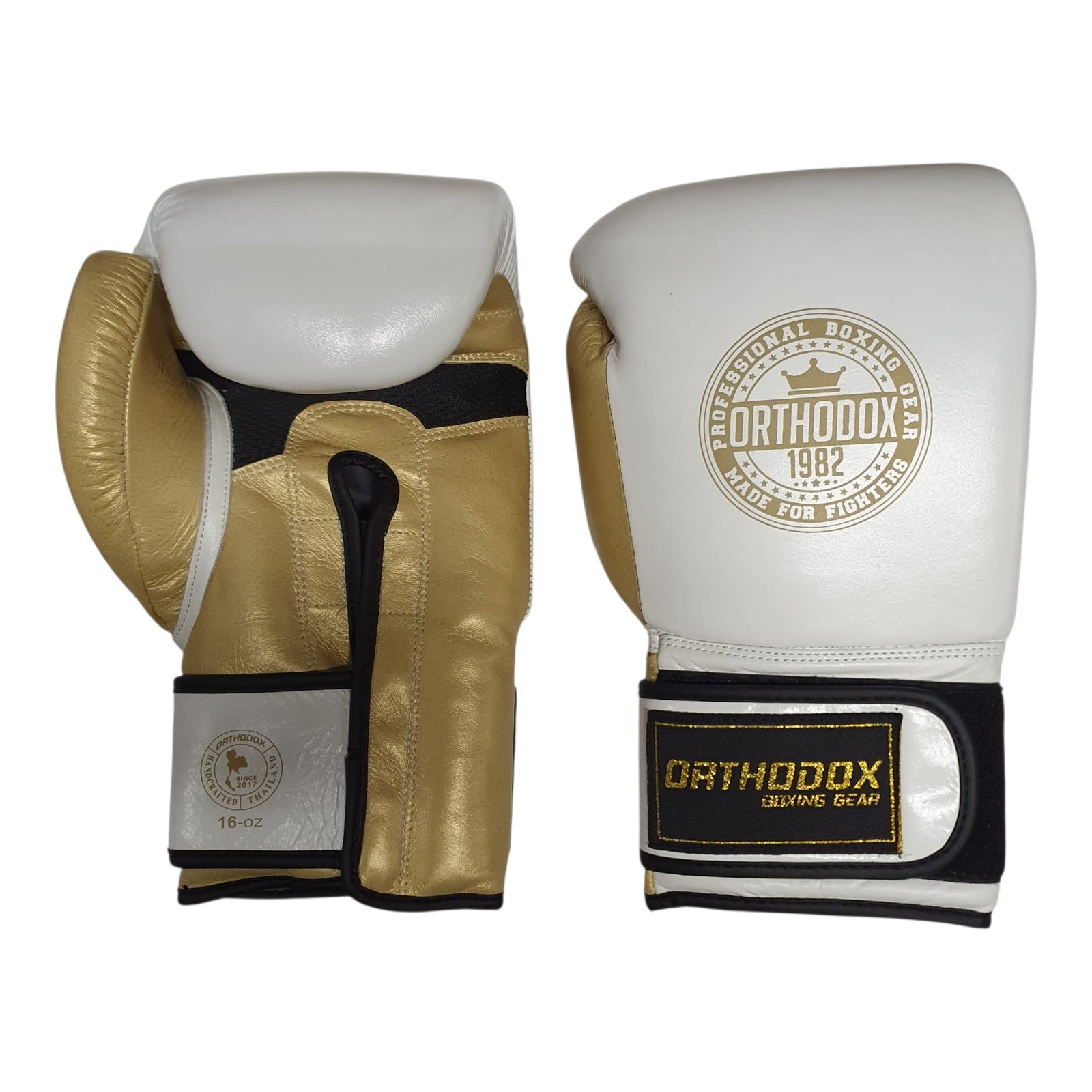 Orthodox BGN Bokshandschoenen – Wit/Goud