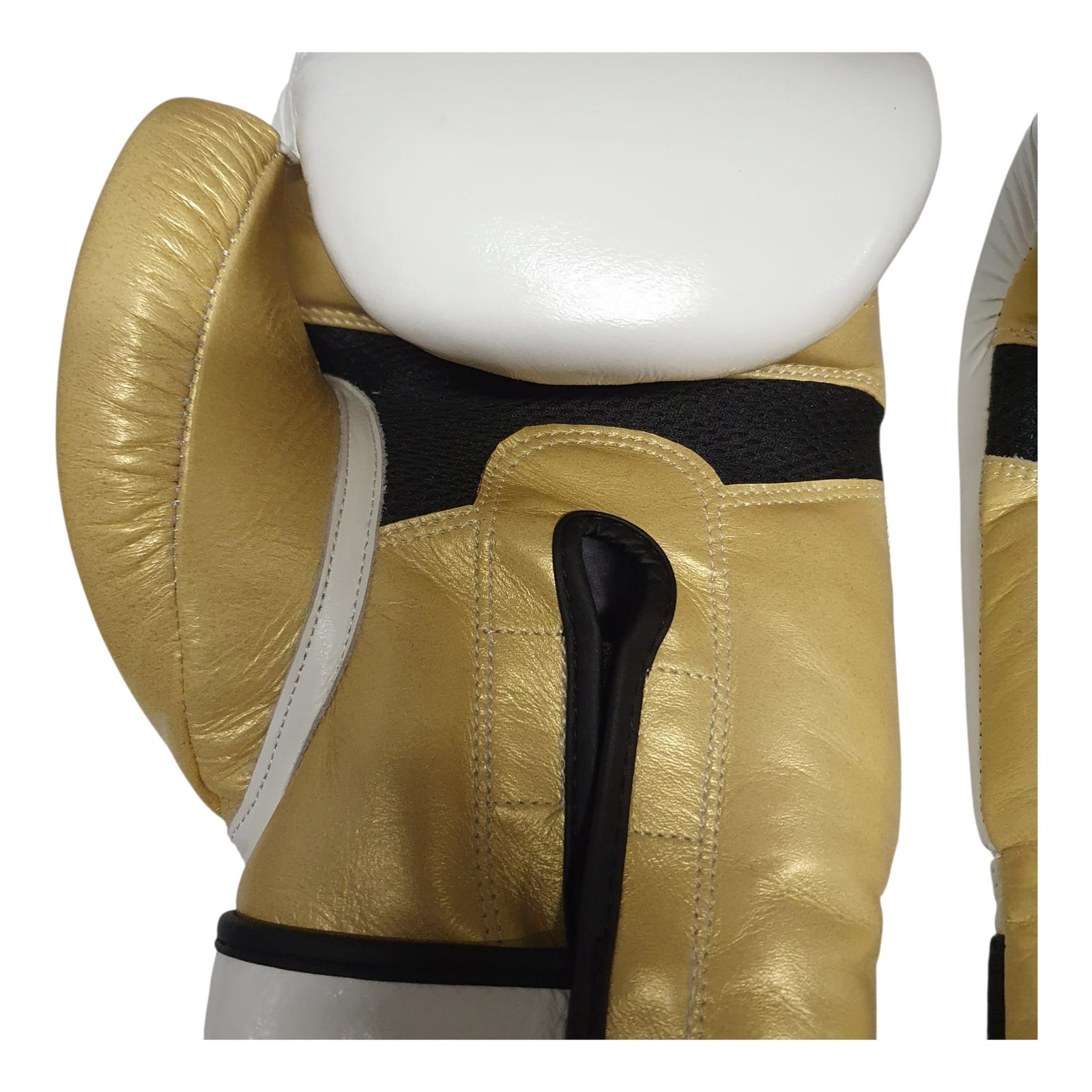 Orthodox BGN Bokshandschoenen – Wit/Goud - Afbeelding 4