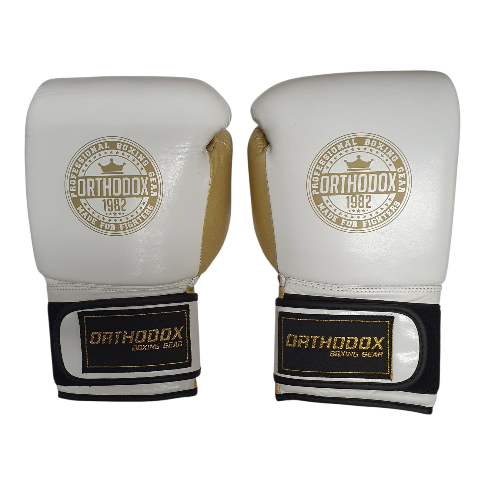 Orthodox BGN Bokshandschoenen – Wit/Goud - Afbeelding 3